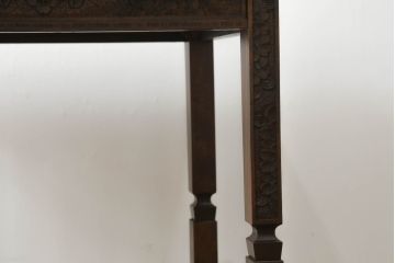 ローテーブルをリペア&カスタム!脚を加工し高さを上げ、全体を1トーン落ち着いた色味で着色仕上げ。(コーヒーテーブル、カフェテーブル、サイドテーブル)