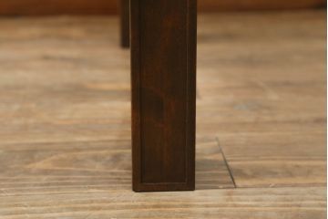 ローテーブルをリペア&カスタム!脚を加工し高さを上げ、全体を1トーン落ち着いた色味で着色仕上げ。(コーヒーテーブル、カフェテーブル、サイドテーブル)