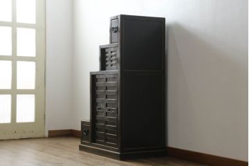 階段箪笥をリペア&カスタム!内部に新たな棚板と棚受けを製作。(収納棚、戸棚、和タンス、整理箪笥)