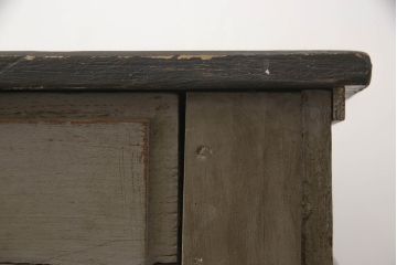 カウンターテーブルの見た目を変えずに綺麗にリペア!金具も現状の物を使用。元のペイントを活かして仕上げ。(作業台、デスク、在宅ワーク、在宅用レジ台、収納棚、店舗什器、オルタネイティブ品、改造品、引き出し)