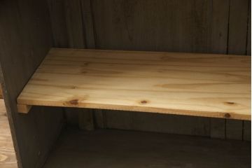 カウンターテーブルの見た目を変えずに綺麗にリペア!金具も現状の物を使用。元のペイントを活かして仕上げ。(作業台、デスク、在宅ワーク、在宅用レジ台、収納棚、店舗什器、オルタネイティブ品、改造品、引き出し)