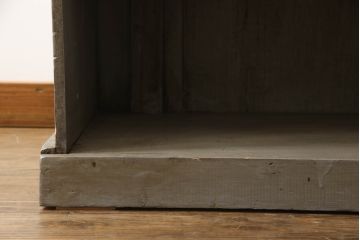 カウンターテーブルの見た目を変えずに綺麗にリペア!金具も現状の物を使用。元のペイントを活かして仕上げ。(作業台、デスク、在宅ワーク、在宅用レジ台、収納棚、店舗什器、オルタネイティブ品、改造品、引き出し)