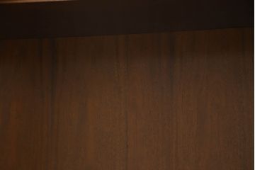 ドレクセルヘリテイジの大型キャビネットをリペア&カスタム!テレビを設置できるよう上段の棚を取り除き、装飾を移設。引き出しはフラップダウン式に加工。(テレビ台、AVボード、収納棚、戸棚)