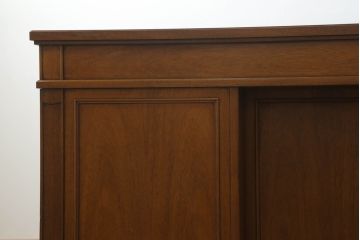 ドレクセルヘリテイジの両袖机をリペア&カスタム!4パーツに分割できるよう加工し、1トーン落ち着いた色味に着色仕上げ。(プレジデントデスク、ニーホールデスク、ワークデスク、オフィスデスク、在宅用、在宅ワーク用)