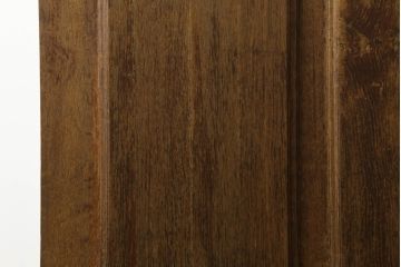 ドアをリペア&カスタム!設置場所に合わせてリサイズし、ガラスを新品に差し替え。レバーハンドルと内締り錠を取り付け。屋外側は外部対応保護塗装。(木製扉、建具)