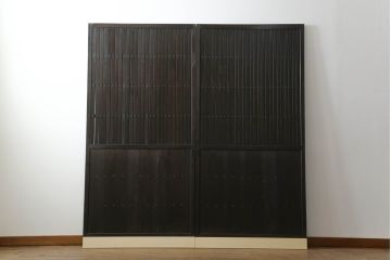 格子戸をリペア&カスタム!設置場所に合わせてリサイズ。(引き戸、建具)