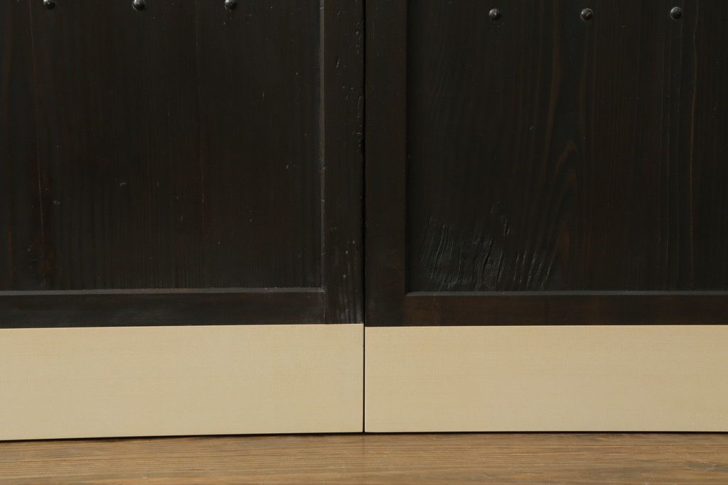 格子戸をリペア&カスタム!設置場所に合わせてリサイズ。(引き戸、建具)