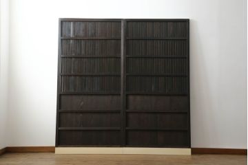 格子戸をリペア&カスタム!設置場所に合わせてリサイズ。(引き戸、建具)