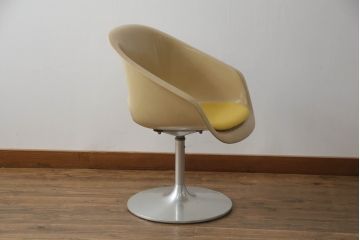 ラウンジチェアをリペア&カスタム!高品質リペアを施し、座面の生地を張替え。(イージーチェア、1人掛けソファ、椅子)