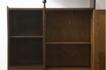 戸棚をリペア&カスタム!扉のガラスを模様入りのカラーガラスに変更。(収納棚、本箱、キャビネット、引き出し)