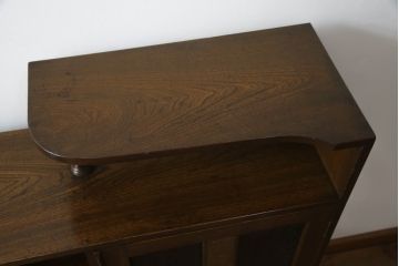 戸棚をリペア&カスタム!扉のガラスを模様入りのカラーガラスに変更。(収納棚、本箱、キャビネット、引き出し)