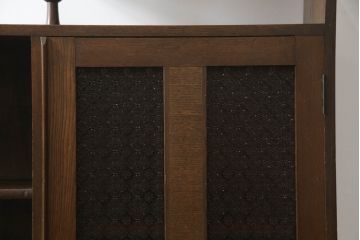 戸棚をリペア&カスタム!扉のガラスを模様入りのカラーガラスに変更。(収納棚、本箱、キャビネット、引き出し)