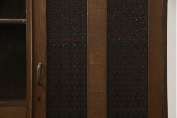 戸棚をリペア&カスタム!扉のガラスを模様入りのカラーガラスに変更。(収納棚、本箱、キャビネット、引き出し)