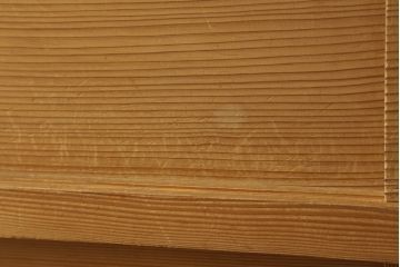 置き水屋の見た目を変えずに綺麗にリペア!着色やワックスは行わず、無垢の色合いのまま仕上げ。(置水屋、茶水屋、戸棚、茶棚、収納棚)