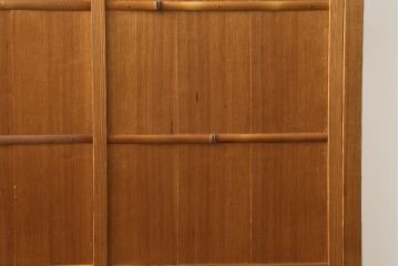 置き水屋の見た目を変えずに綺麗にリペア!着色やワックスは行わず、無垢の色合いのまま仕上げ。(置水屋、茶水屋、戸棚、茶棚、収納棚)
