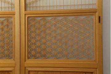 組子入りガラス帯戸をリペア&カスタム!設置場所に合わせて高さをリサイズ。(帯戸、引き戸、ガラス戸、建具)