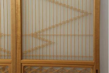 組子入りガラス帯戸をリペア&カスタム!設置場所に合わせて高さをリサイズ。(帯戸、引き戸、ガラス戸、建具)
