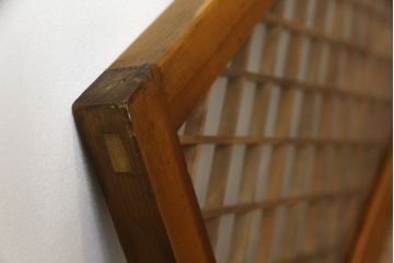 組子欄間の見た目を変えずに綺麗にリペア!現状をベースに着色仕上げ。(明り取り、明かり取り)