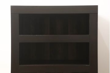 水屋箪笥サイドボードをリペア&カスタム!高さと奥行きをリサイズし、正面の出ている耳はカット。本体は現状をベースに着色。(キャビネット、収納棚、戸棚、食器棚)