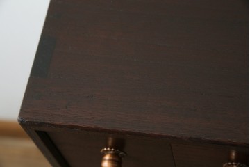 薬箪笥をリぺア&カスタム!同時購入の箪笥に合わせた色味に着色し、雰囲気を損なわぬよう仕上げ。(小物収納、総桐箪笥、総桐たんす、整理箪笥、チェスト)