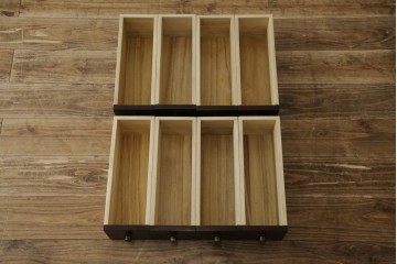 薬箪笥をリぺア&カスタム!同時購入の箪笥に合わせた色味に着色し、雰囲気を損なわぬよう仕上げ。(小物収納、総桐箪笥、総桐たんす、整理箪笥、チェスト)