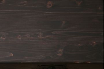 フラップダウン扉のテレビ台を新規製作!アンティーク箪笥の金具を取り付け。天板のエッジ加工。背面穴開け加工。お手持ちの家具に近しい色味で着色し仕上げ。(ローボード、テレビボード、収納棚)