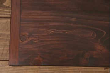 飾り棚を新規製作!背面穴開け加工。同時購入品の色味に合わせて着色し仕上げ。(ディスプレイ)
