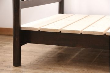 松本民芸家具のベッドフレーム用すのこを新規製作!デザイン、色味は当店商品を参考。(木製ベッド)