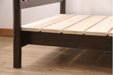 松本民芸家具のベッドフレーム用すのこを新規製作!デザイン、色味は当店商品を参考。(木製ベッド)