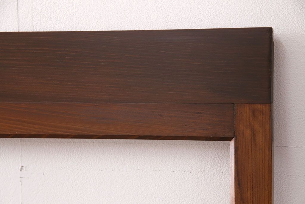 ガラス戸1枚を新規製作!当店商品2枚と同デザインで製作し、3枚セットに。戸車・引き手を取り付け。クリアガラスを組み入れ・入れ替え。(引き戸、建具)