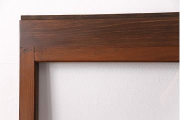 ガラス戸1枚を新規製作!当店商品2枚と同デザインで製作し、3枚セットに。戸車・引き手を取り付け。クリアガラスを組み入れ・入れ替え。(引き戸、建具)