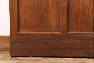 ガラス戸1枚を新規製作!当店商品2枚と同デザインで製作し、3枚セットに。戸車・引き手を取り付け。クリアガラスを組み入れ・入れ替え。(引き戸、建具)