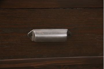 収納棚を新規製作!過去のオーダー家具を再現。濃い茶色に着色し仕上げ。(戸棚、食器棚、キャビネット)