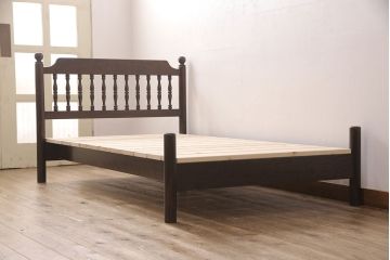 松本民芸家具のベッドフレームに合わせてすのこを新規製作!(木製ベッド)