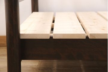 松本民芸家具のベッドフレームに合わせてすのこを新規製作!(木製ベッド)