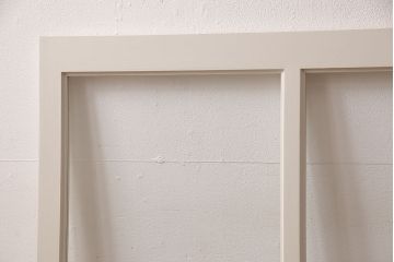 ガラス窓2枚を新規製作!アンティークホワイトでペイント仕上げ。(ガラス戸、引き戸)