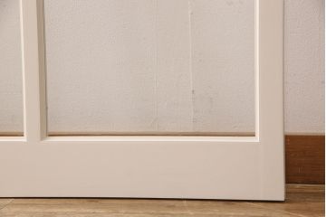 ガラス窓2枚を新規製作!アンティークホワイトでペイント仕上げ。(ガラス戸、引き戸)