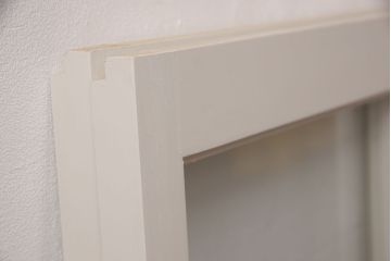 ガラス窓2枚を新規製作!アンティークホワイトでペイント仕上げ。(ガラス戸、引き戸)