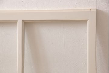 ガラス窓2枚を新規製作!アンティークホワイトでペイント仕上げ。(ガラス戸、引き戸)