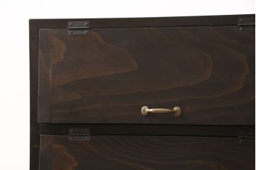 パタパタ収納棚を新規製作!前板には古材とお好みの取っ手パーツを使用。(下駄箱、戸棚)
