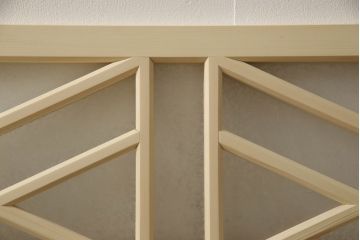 大正ロマン風の欄間を新規製作!結霜ガラスを使用。(明り取り、明かり取り、建具)