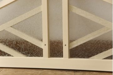 大正ロマン風の欄間を新規製作!結霜ガラスを使用。(明り取り、明かり取り、建具)