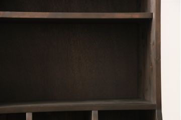 本棚を新規製作!ご希望のデザイン・サイズにて。可動式の棚板を3枚を取り付け、ご自宅の家具に合わせた色に着色。(オープンラック、ブックシェルフ)