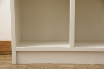 マス目棚を新規製作!ラフジュ工房オリジナルのマス目棚のデザインとサイズを参考に。色味はアンティークホワイトでペイント。(ロッカー、収納棚、本棚、飾り棚、オープンラック)