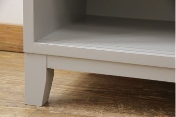 テレビ台を新規製作!3種類のガラスを使用した建具を製作。背面には配線用の穴あけ加工。全体を枯野色にペイント仕上げ。(ローボード、テレビ台、テレビボード、キャビネット、サイドボード)