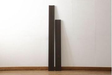 ガラス戸に合わせた戸枠を新規製作!本体に合わせて着色仕上げ。(建具)