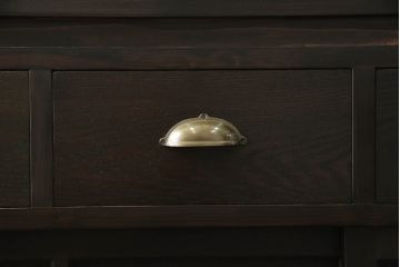 重ね戸棚を新規製作!棚や引き出し位置をご希望に合わせて製作し、色は参考商品に合わせて濃い茶色で着色仕上げ。(食器棚、収納棚、カップボード、キャビネット、飾り棚、引き出し)