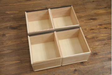 電話台を新規製作!当店商品を参考に取っ手や脚を取り付け。(サイドテーブル、サイドチェスト、引き出し)