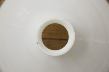 フロアスタンドを新規製作!ご希望のサイズ、デザインにて。高さ・角度調整可能な仕様で、台座は円形にて製作。シェードは当店のアンティークのものを使用。(フロアランプ、スタンドライト、照明)