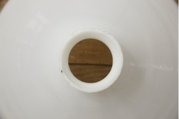 フロアスタンドを新規製作!ご希望のサイズ、デザインにて。高さ・角度調整可能な仕様で、台座は円形にて製作。シェードは当店のアンティークのものを使用。(フロアランプ、スタンドライト、照明)